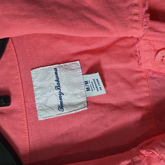 Women's Pink Linen Jacket Tommy Bahama - Picture 3 of 5